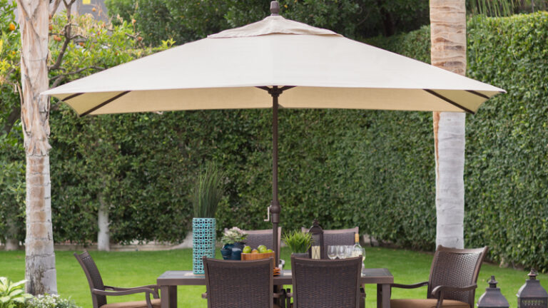 Best Patio Umbrellas For Rectangle Table In 2023: Optimal Sun Protection 