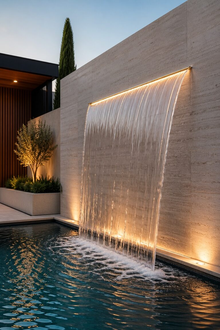 11 Modern Pool Waterfall Ideas for a Luxurious Backyard Escape – Home ...