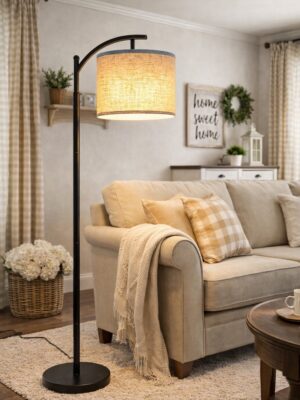 ROTTOGOON Floor Lamp for Living Room – Industrial Lighting for Cozy, Modern Spaces